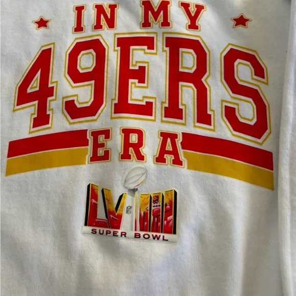49ERS White 49ers Era Women Sweater Bosa 97 - Picture 3 of 4